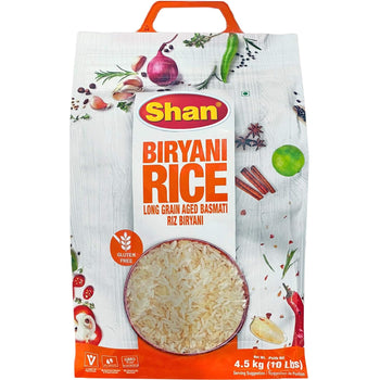 Shan Extra Long Grain Aged Basmati Biryani Rice (10 Lbs.) - Papaya Express